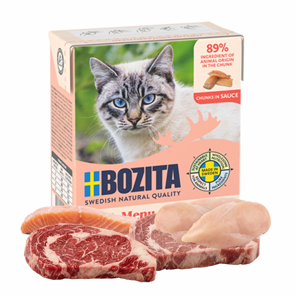 BOZITA karma dla kota kawałki łososia w sosie 370g